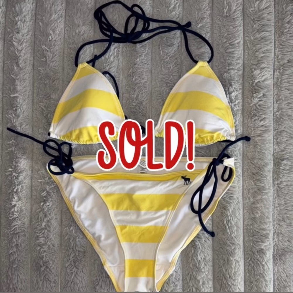 SOLD on Depop‼️Vintage Abercrombie&Fitch Bikini Set Size M 👙💛